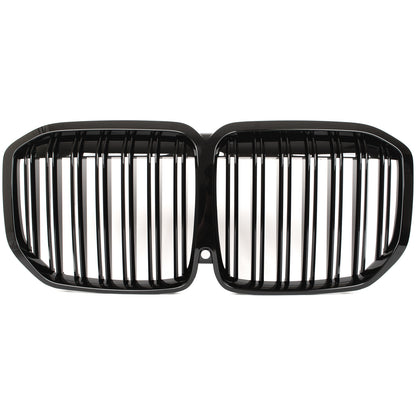 BMW X7 G07 19-21 atrapa między reflektory (nerki) BLACK GLOSSY DOUBLE BAR