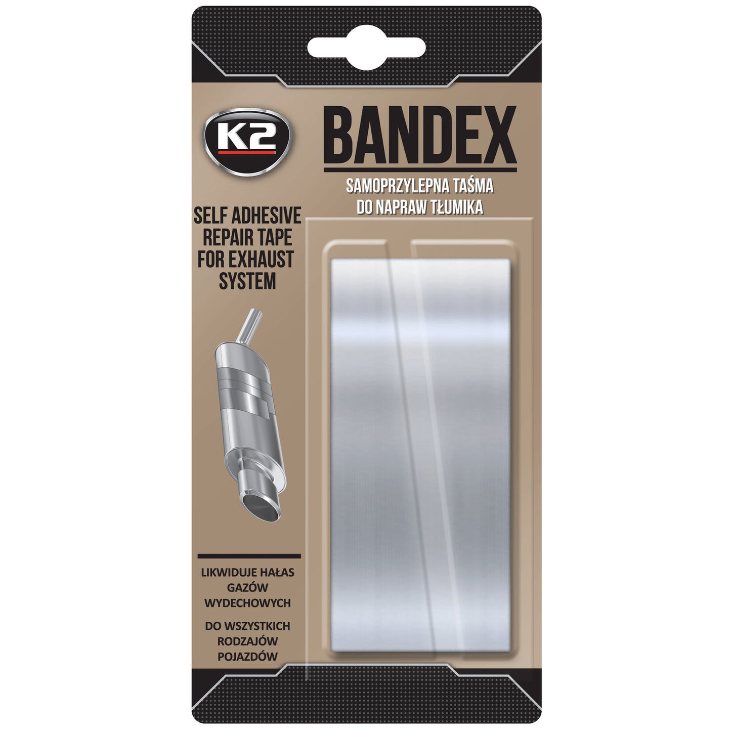 Bandaż do tłumika wysokotemperaturowy K2 BANDEX 100cm B305