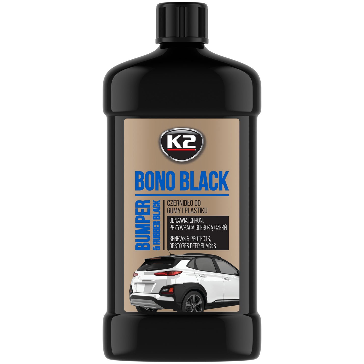 Czernidło do gumy i plastiku K2 BONO BLACK 500ml K035