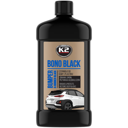 Czernidło do gumy i plastiku K2 BONO BLACK 500ml K035