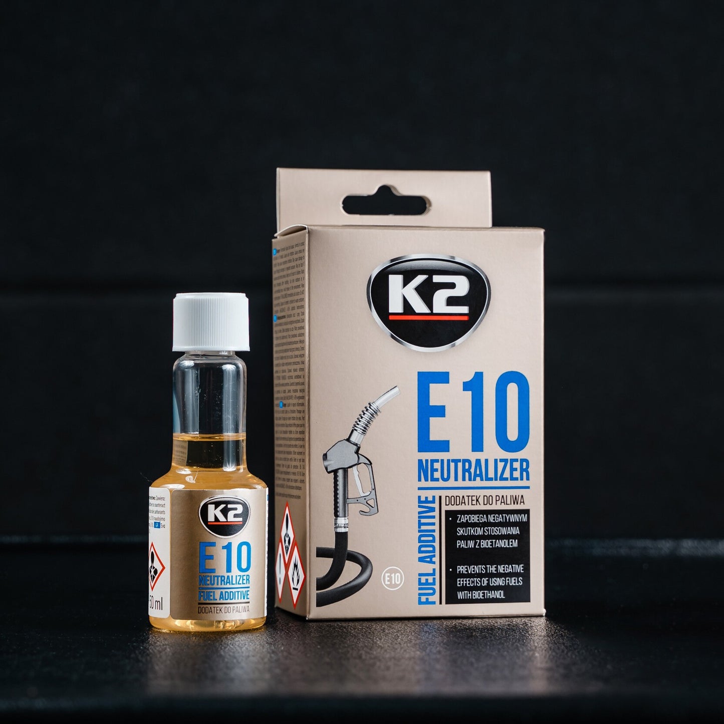 Dodatek do paliw E10 neutralizator K2 E10 NEUTRALIZER 50ml T325