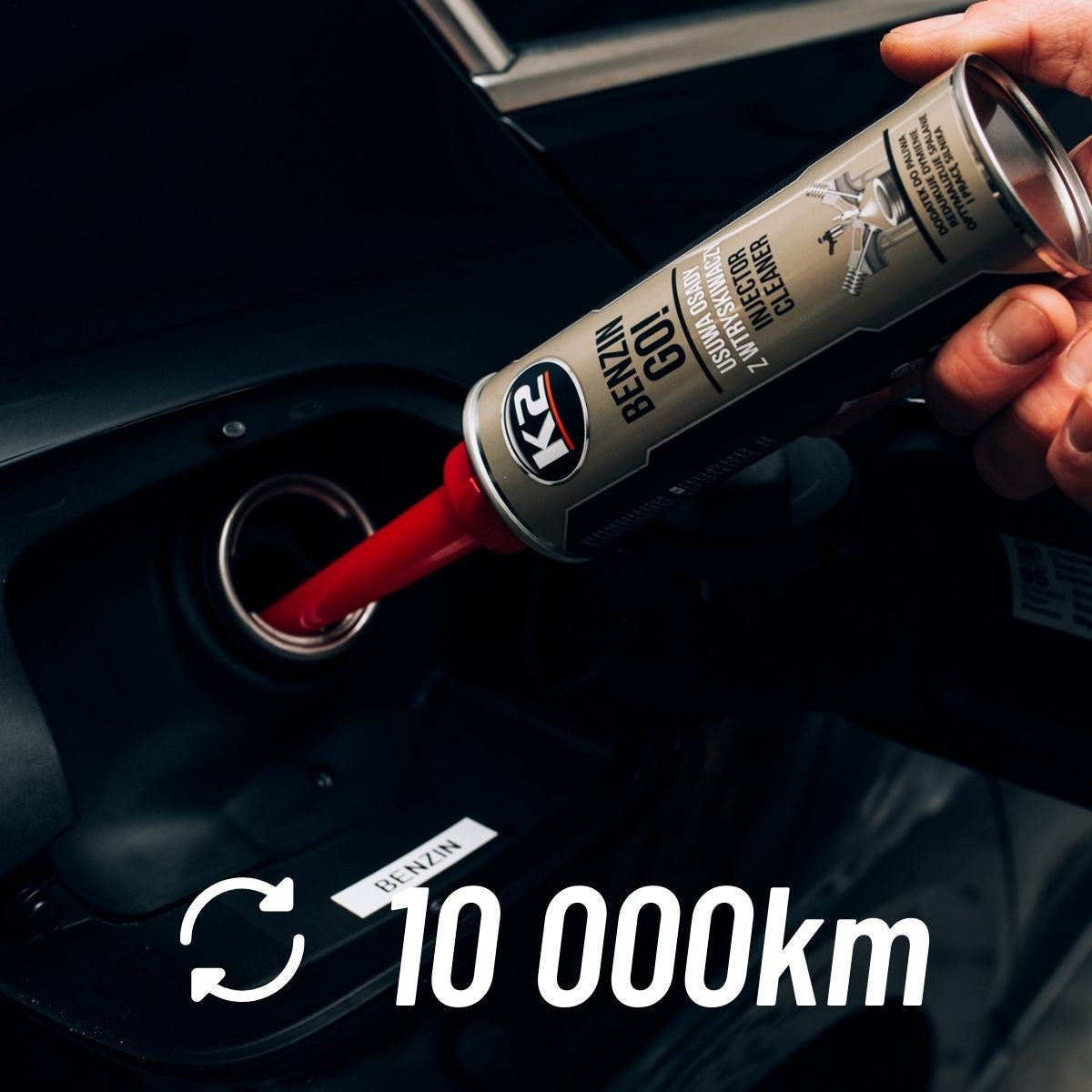 K2 BENZIN GO! T322 DODATEK DO PALIWA CZYŚCI WTRYSKIWACZE BENZYNA 250ml