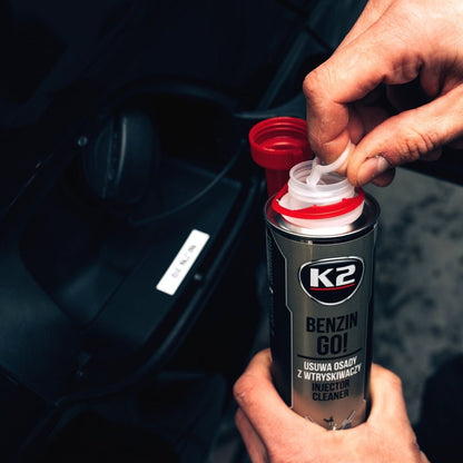 K2 BENZIN GO! T322 DODATEK DO PALIWA CZYŚCI WTRYSKIWACZE BENZYNA 250ml