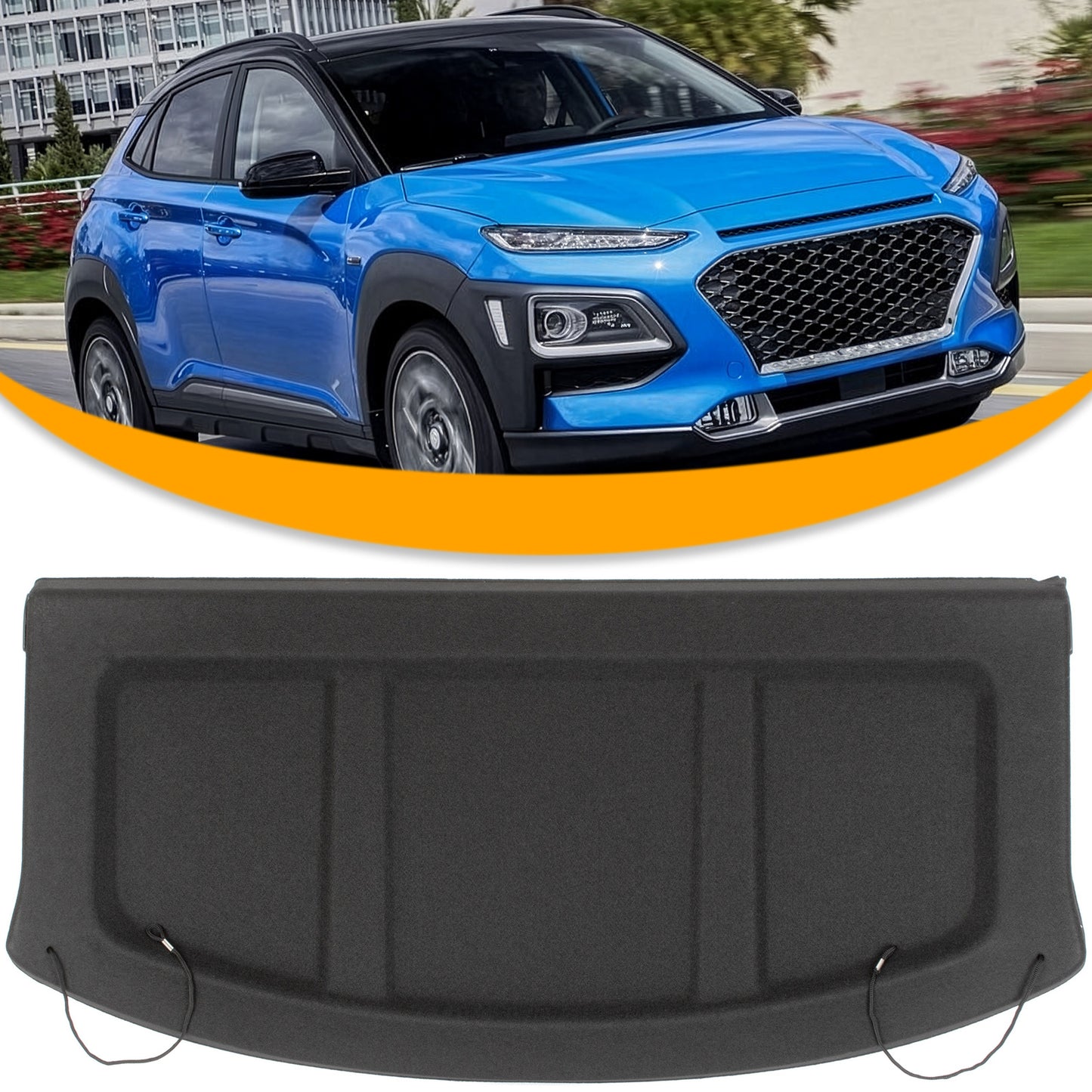 Hyundai Kona 17-23 Półka bagażnika CZARNA