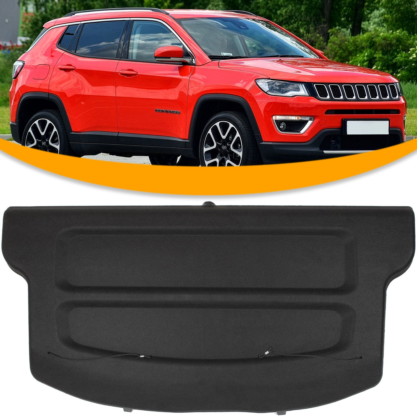 Jeep Compass 2016- Półka bagażnika CZARNA
