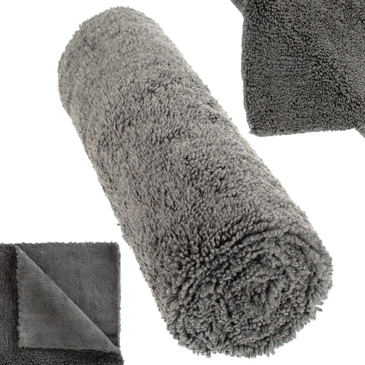 M MODECAR Double-sided towel with long and short pile 40x40cm 380gsm GREY
