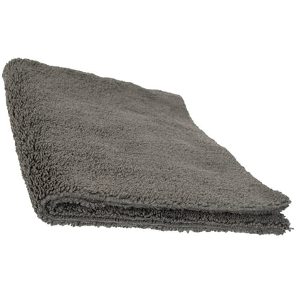 M MODECAR Dwustronny ręcznik z długim i krótkim włosiem 40x40cm 400gsm SZARY