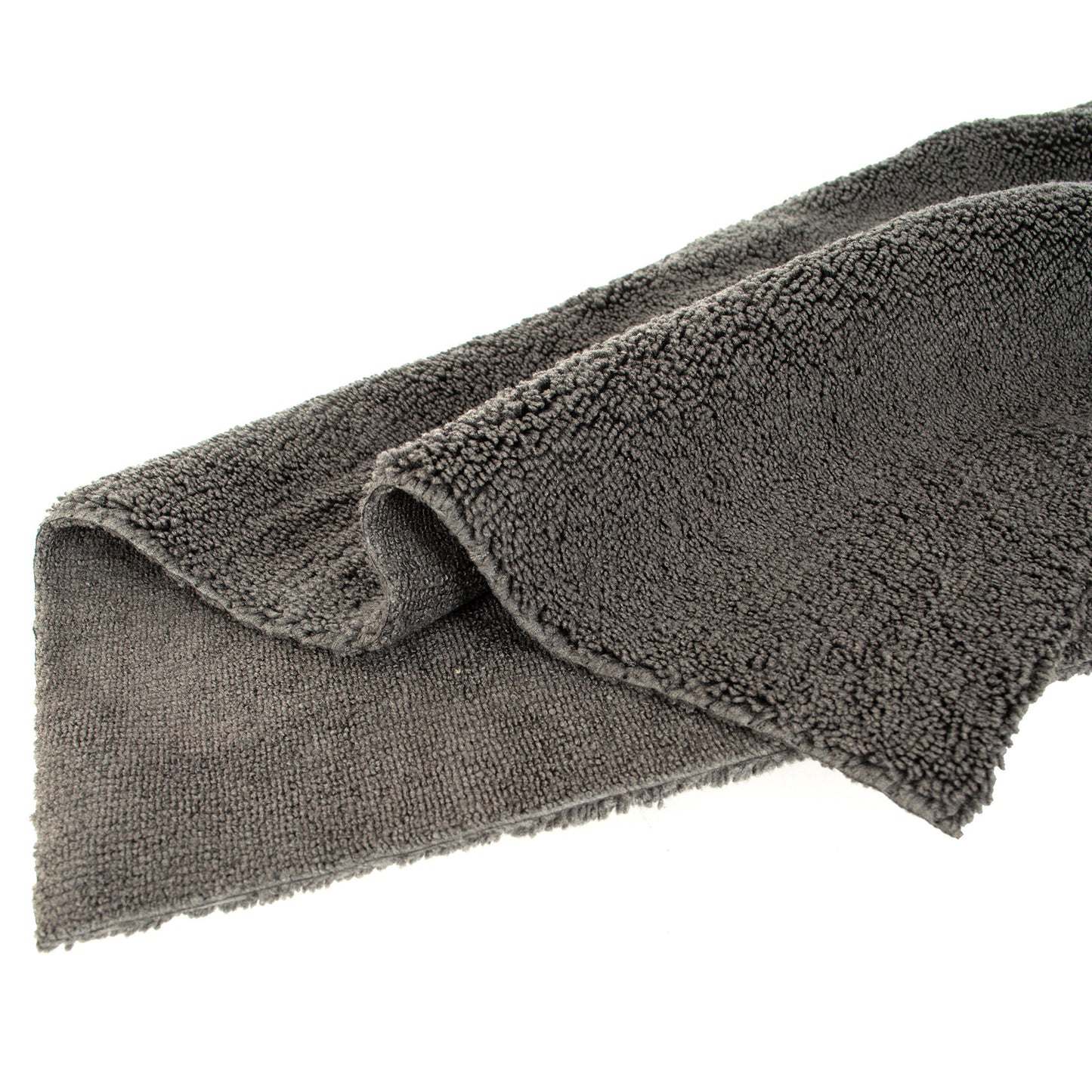M MODECAR Dwustronny ręcznik z długim i krótkim włosiem 40x40cm 400gsm SZARY