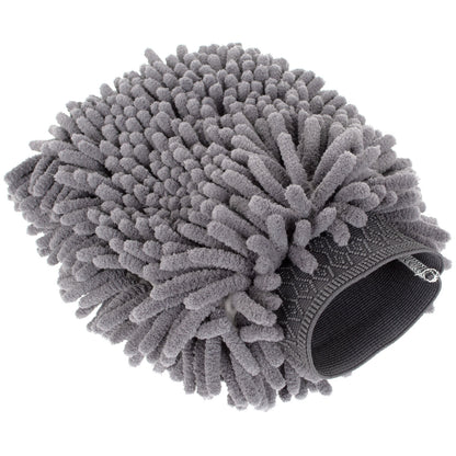 M MODECAR Chenille Wash Mitt 20x28cm Color MIX GREEN/GREY