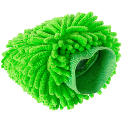 M MODECAR Chenille Wash Mitt 20x28cm Color MIX GREEN/GREY
