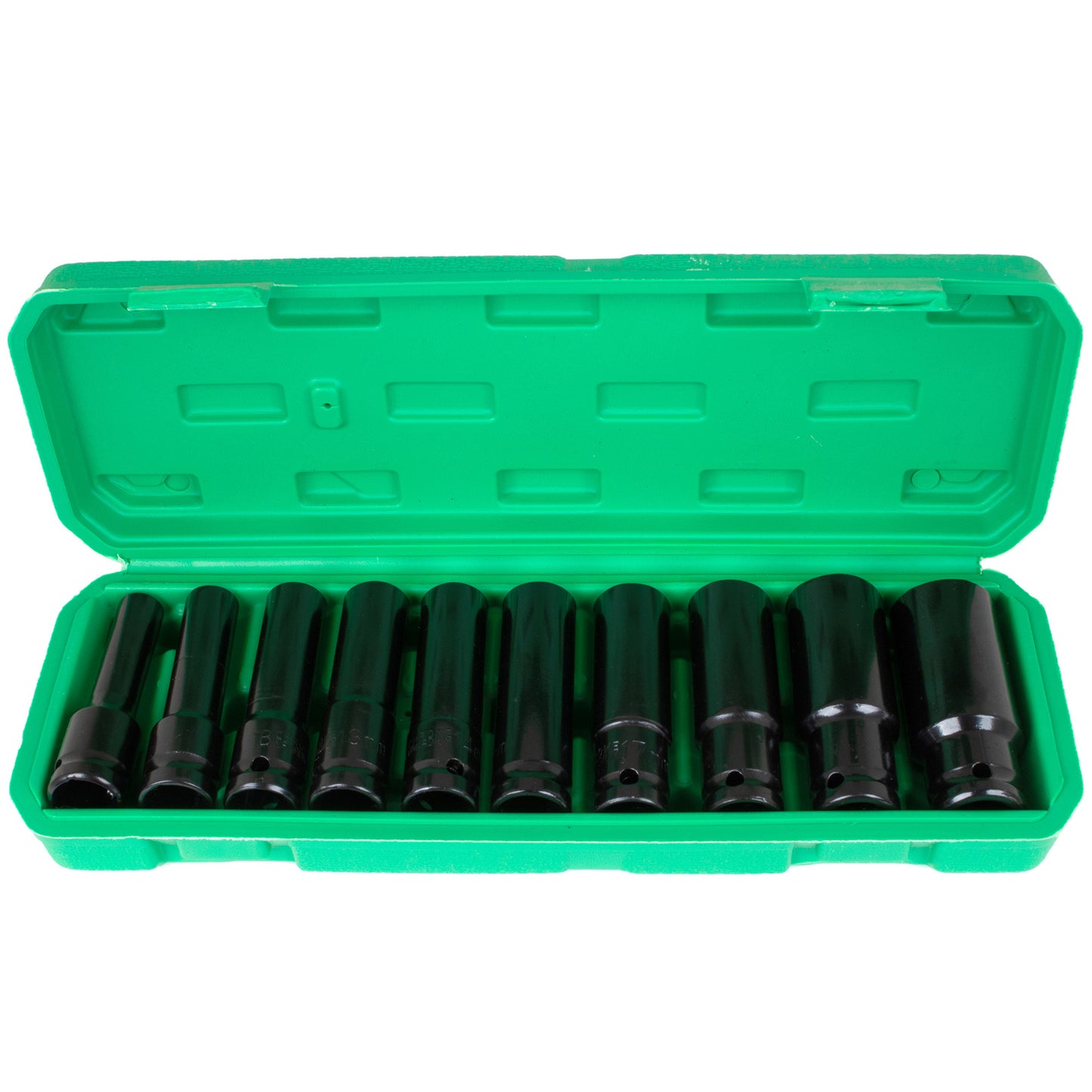 M MODECAR Tool Set 1/2" 10PCS - Long Sockets 76mm 10-24mm