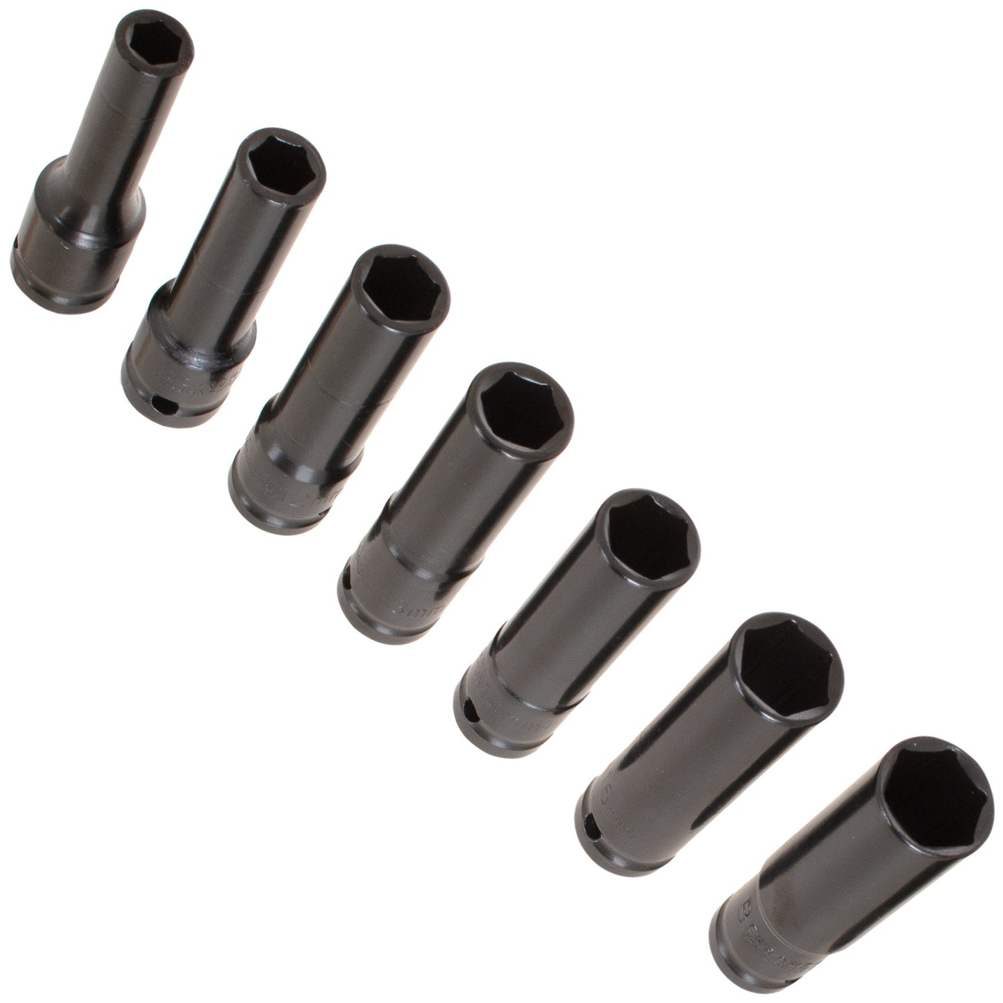M MODECAR Tool Set 1/2" 10PCS - Long Sockets 76mm 10-24mm