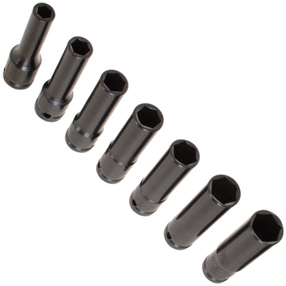 M MODECAR Tool Set 1/2" 10PCS - Long Sockets 76mm 10-24mm