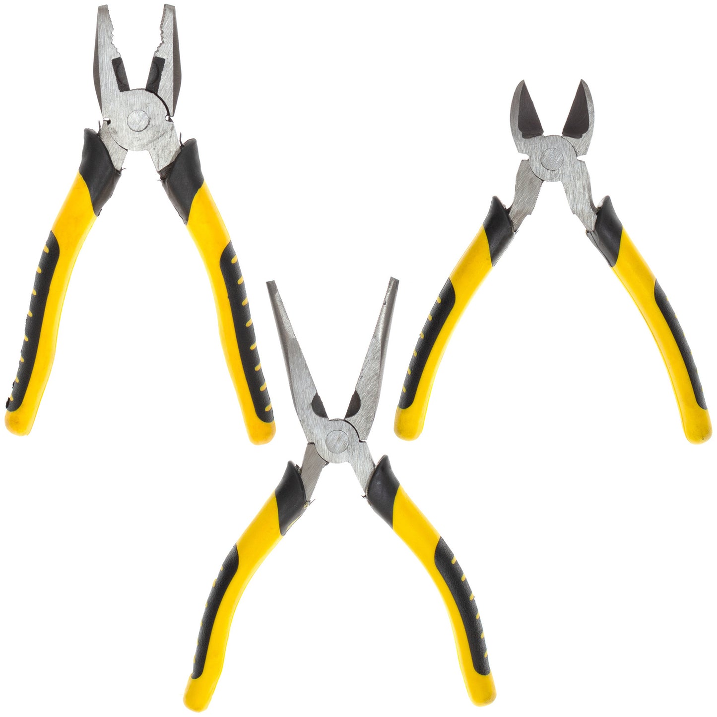 M MODECAR Tool Set Pliers 3PCS - Combination Pliers, Diagonal Cutters, Workshop Pliers 3 pc. SET