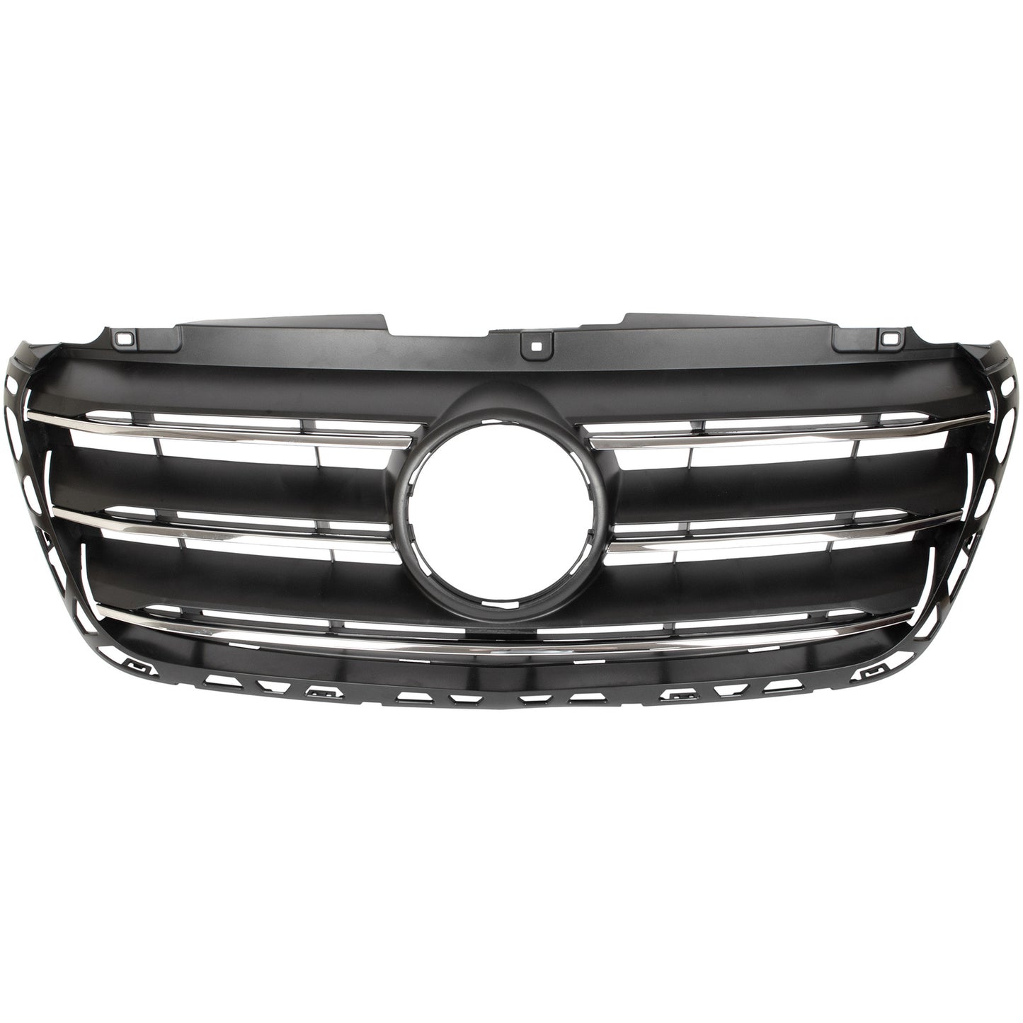 Mercedes Sprinter 2018- atrapa między reflektory (grill) CZARNA + CHROM - USZKODZONA!