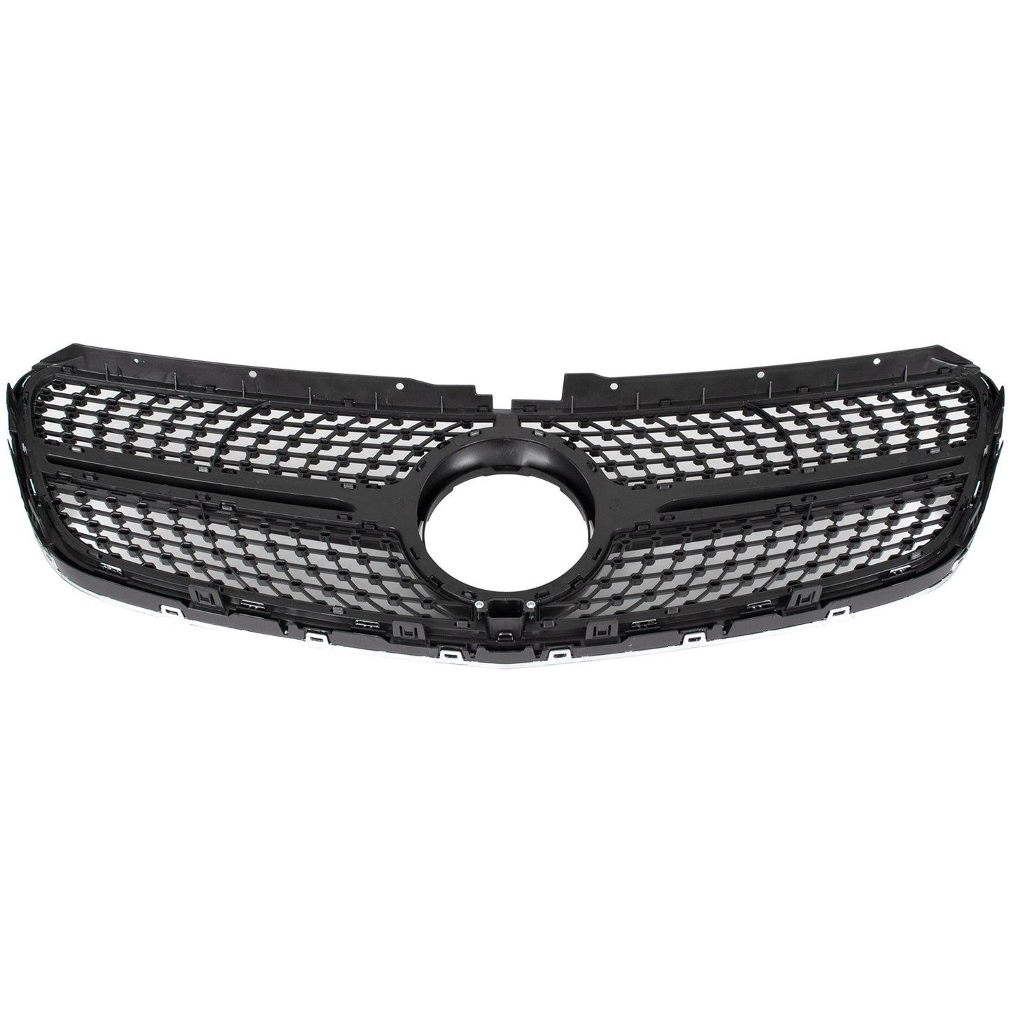 Mercedes VITO W447 2014- atrapa między reflektory (grill) DIAMOND BLACK + CHROM