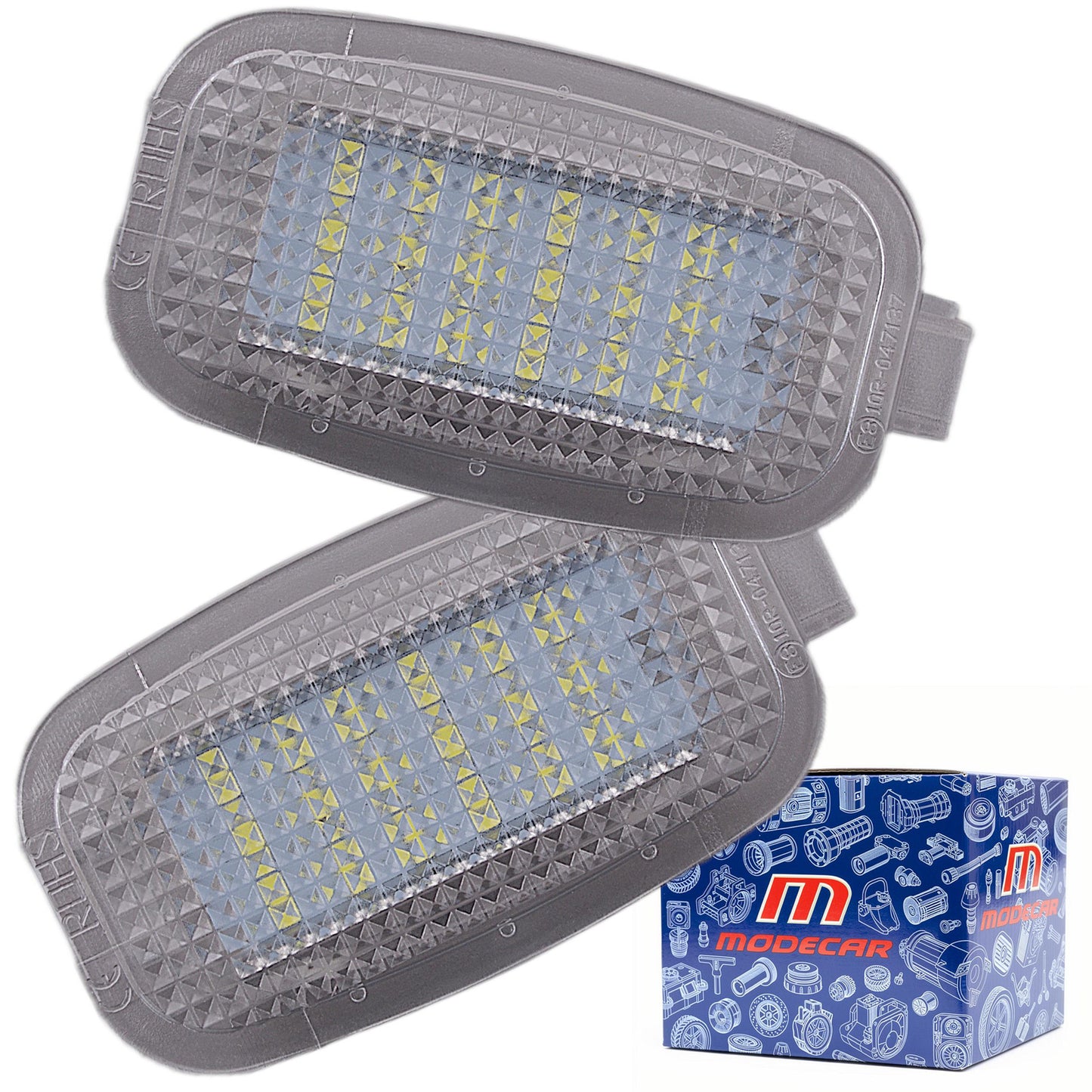 Mercedes W169 W245 W216 W204 X164 W164 W221 lampki podświetlenia wnętrza LED 2 szt. kpl.