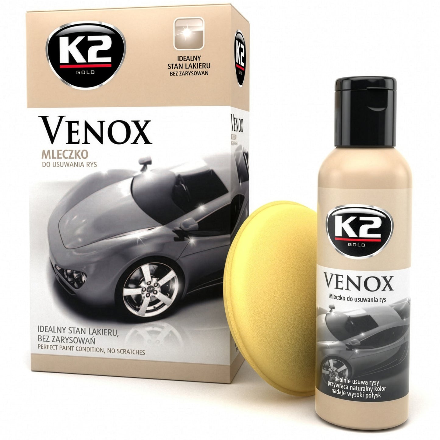 Mleczko do usuwania rys z lakieru K2 VENOX 180g G050