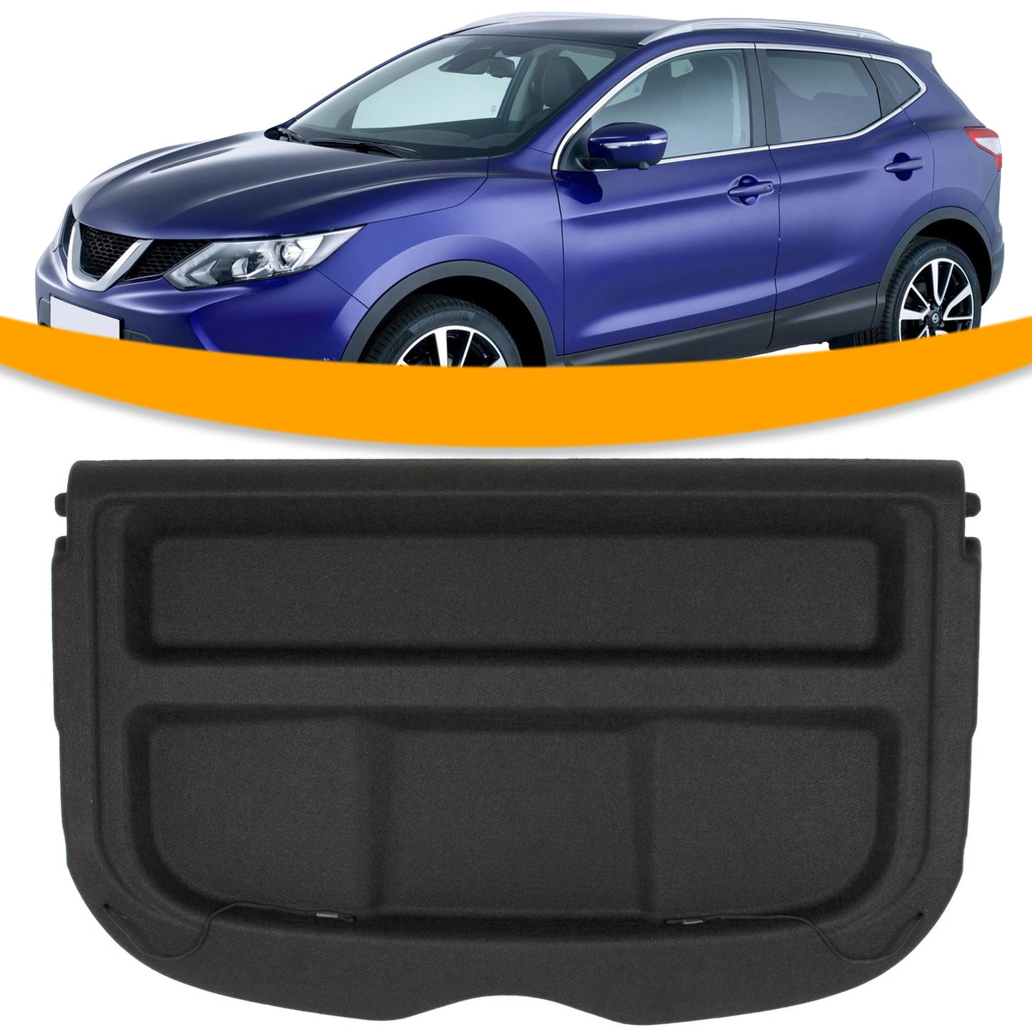 Nissan Qashqai II 2013- Półka bagażnika CZARNA