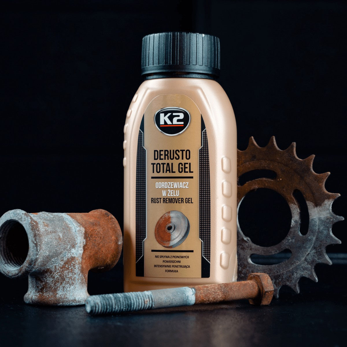 Odrdzewiacz w żelu K2 DERUSTO TOTAL GEL 250ml L375