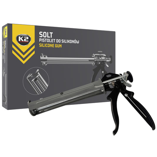 Pistolet do kartuszy silikonów, mas, klejów K2 SOLT B525