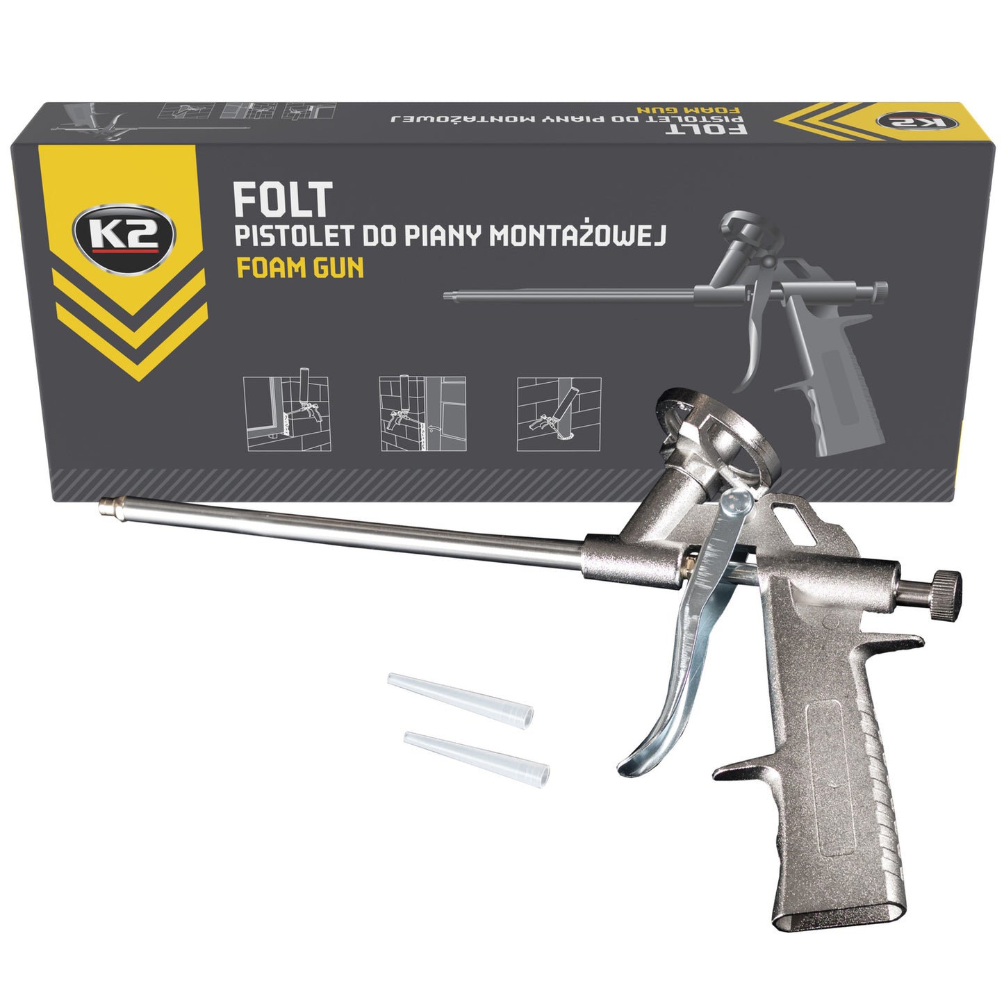 Pistolet do piany montażowej z regulacją K2 FOLT B520