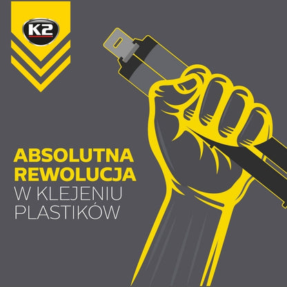 Profesjonalny klej do plastiku K2 PLASTIPOX 25g B478