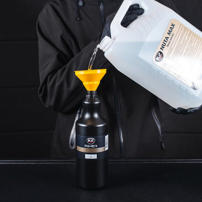 Pusta butelka z atomizerem i podziałką z HDPE K2 MIXER 1L D7001