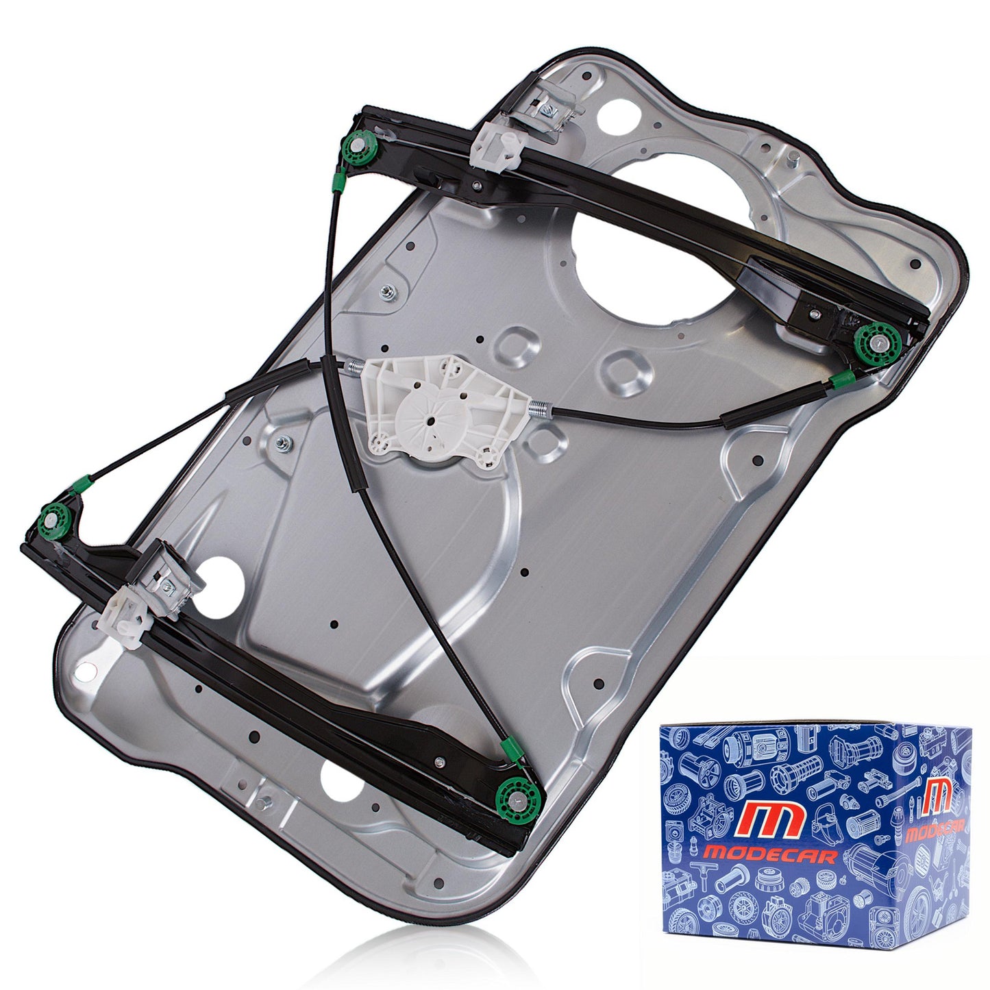 Podnośnik Mechanizm Szyby Przód Prawy + Panel do Skoda Fabia I 1999-2008