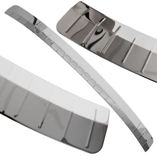 SKODA KAROQ 17-24 Rear bumper protector CHROME