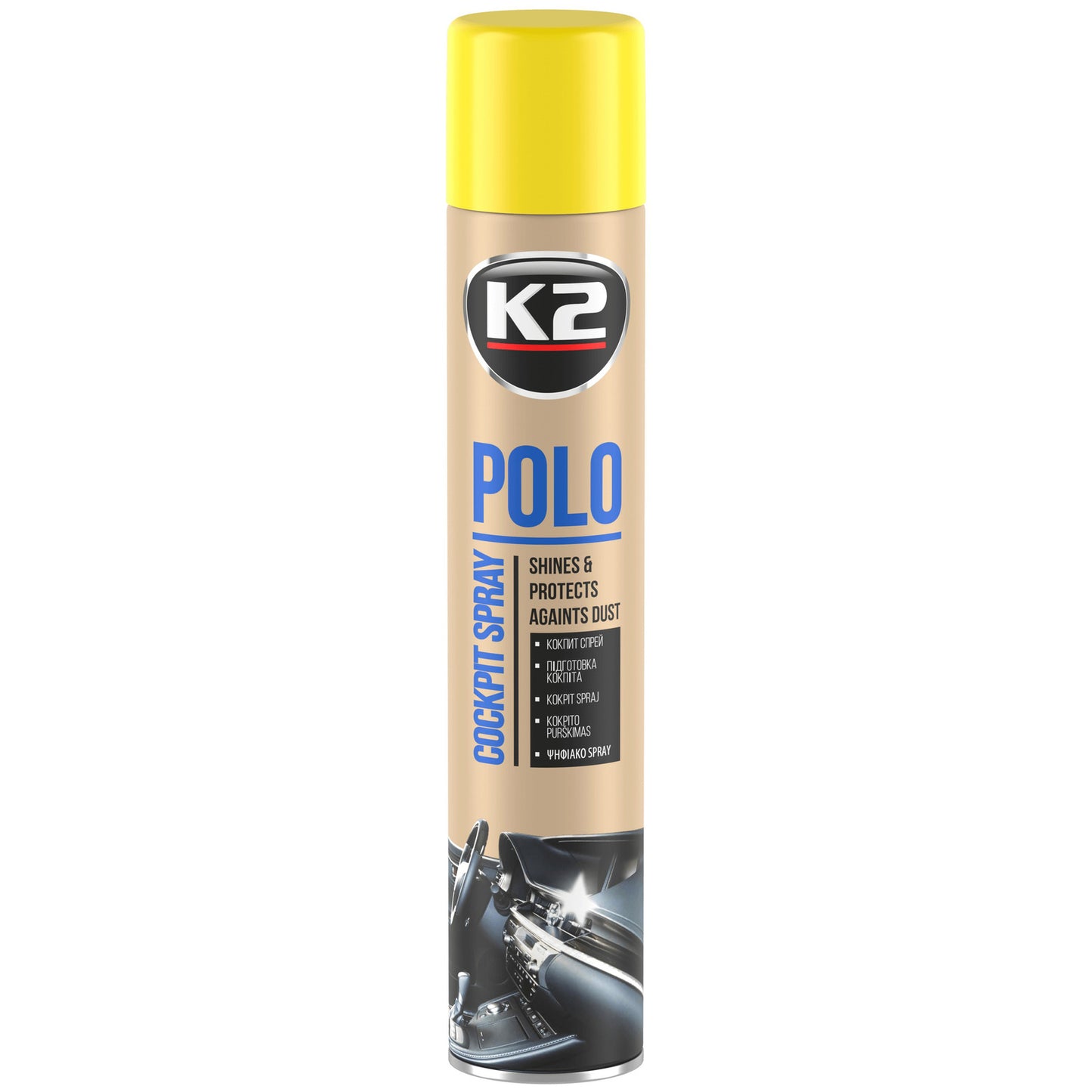 Spray do kokpitu K2 POLO COCKPIT LEMON 750ml K407CY0