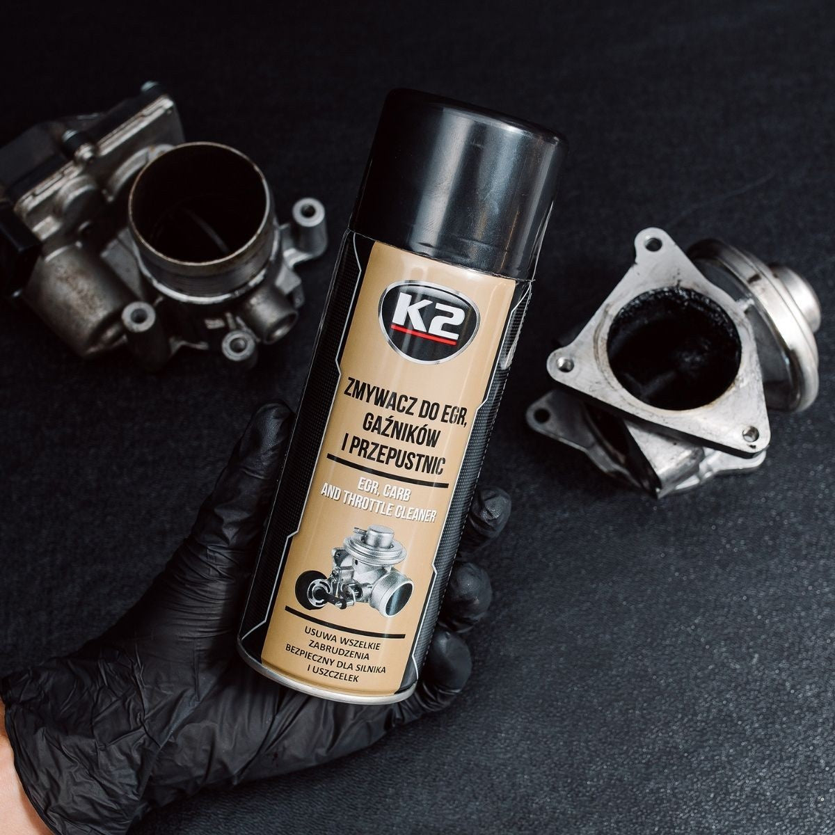 K2 ZMYWACZ ŚRODEK DO CZYSZCZENIA GAŹNIKÓW PRZEPUSTNIC EGR 400ml W128