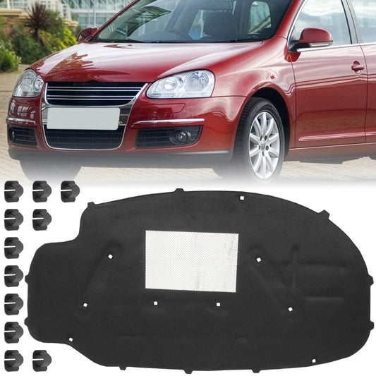 VW Golf V 03-09 Jetta III 05-10 wygłuszenie maski silnika z odpromiennikiem ciepła + 11 SPINEK KPL