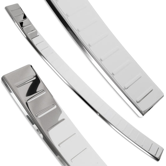 VW TIGUAN II 2 16-24 Rear Bumper Protector Trim CHROME