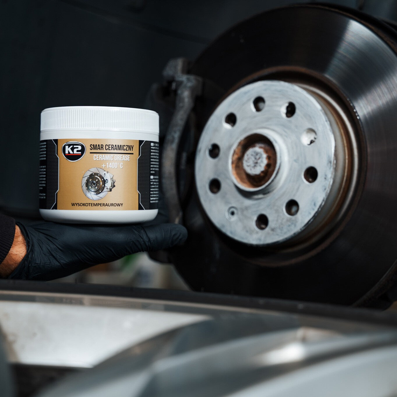 Wysokotemperaturowy smar do śrub i połączeń K2 SMAR CERAMICZNY 500g W127