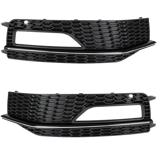Audi A4 B8 S-LINE FL 11-15 Z HALOGENAMI atrapka kratka w zderzak lewa + prawa 2 szt. KPL