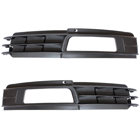 Audi A6 C6 08-11 Z HALOGENAMI atrapka kratka w zderzak lewa + prawa 2 szt. KPL