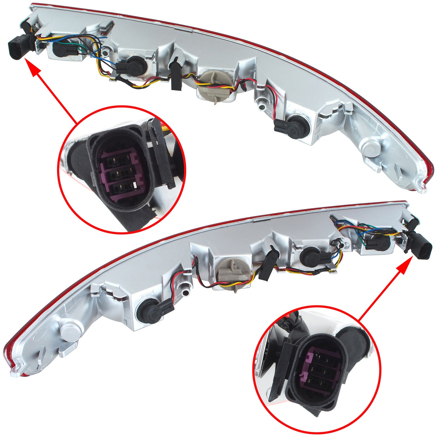 Audi Q5 8R 08-16 lampa tylna w zderzak lewa + prawa 2 szt. KPL