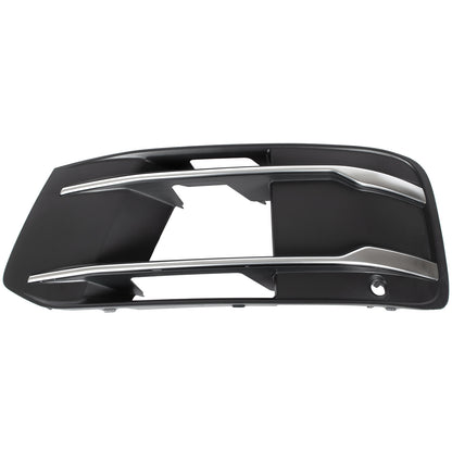 Audi Q7 4M 15-19 atrapka kratka w zderzak przedni CZARNA + SILVER lewa