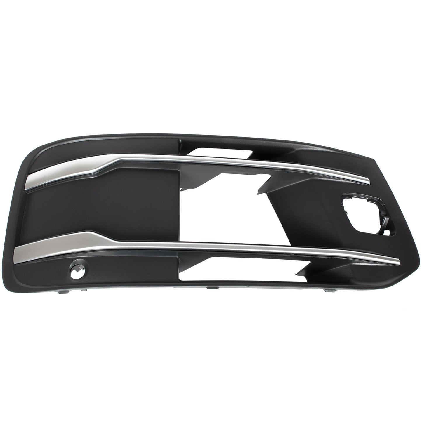 Audi Q7 4M 15-19 atrapka kratka w zderzak przedni CZARNA + SILVER prawa