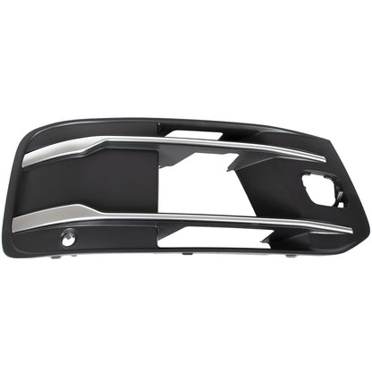 Audi Q7 4M 15-19 atrapka kratka w zderzak przedni CZARNA + SILVER prawa