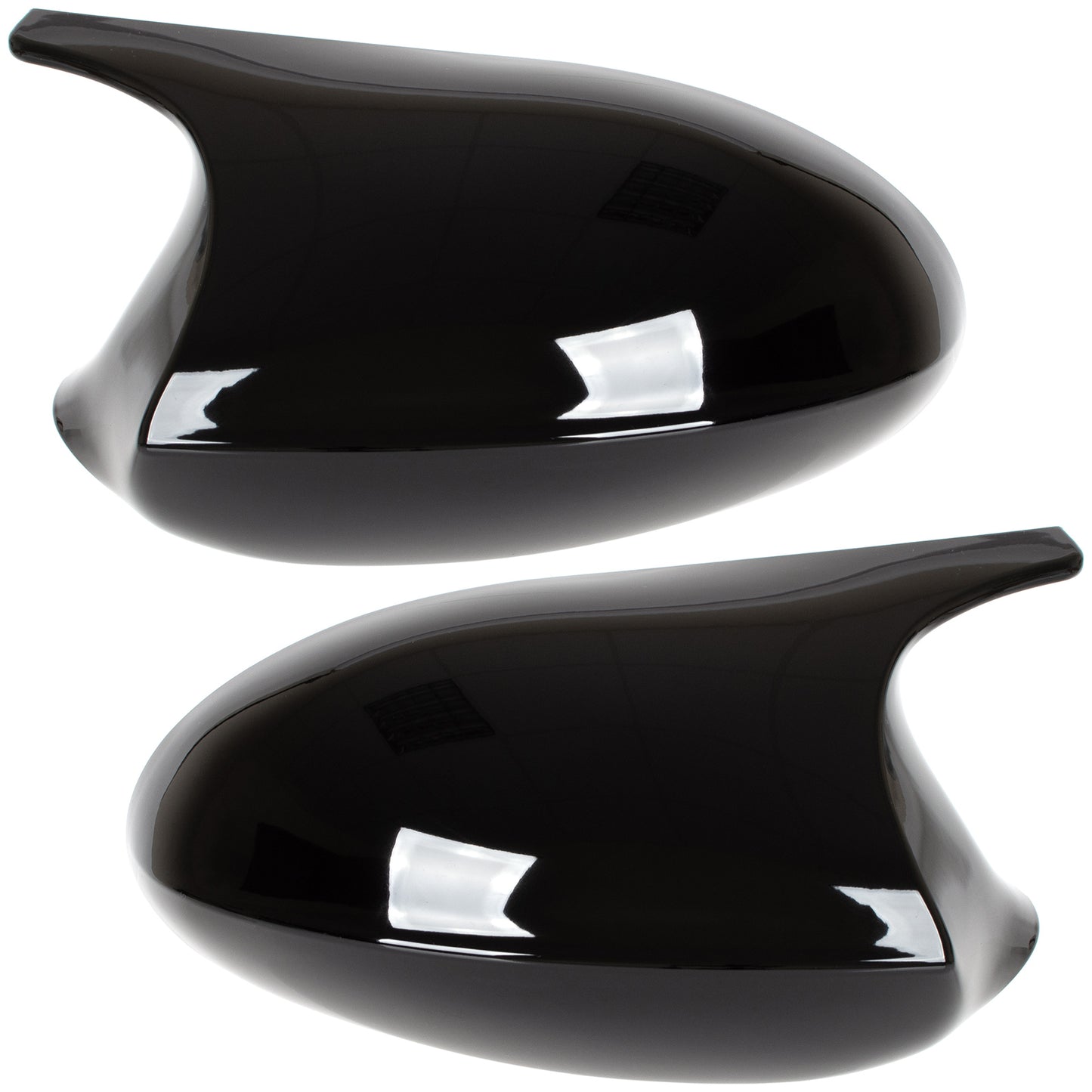 BMW 1 E81 E82 E87 E88 04-08 calotta specchietto NERO LUCIDO sinistro + destro 2 pezzi SET