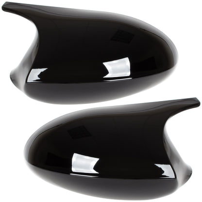 BMW 1 E81 E82 E87 E88 04-08 calotta specchietto NERO LUCIDO sinistro + destro 2 pezzi SET