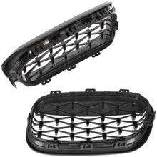 BMW 1 F20 F21 FL 2015- atrapy między reflektory (nerki) lewa + prawa kpl. FULL BLACK STAR