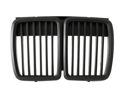 BMW 3 E30 82-94 atrapy między reflektory (nerki) lewa + prawa kpl. BLACK MAT