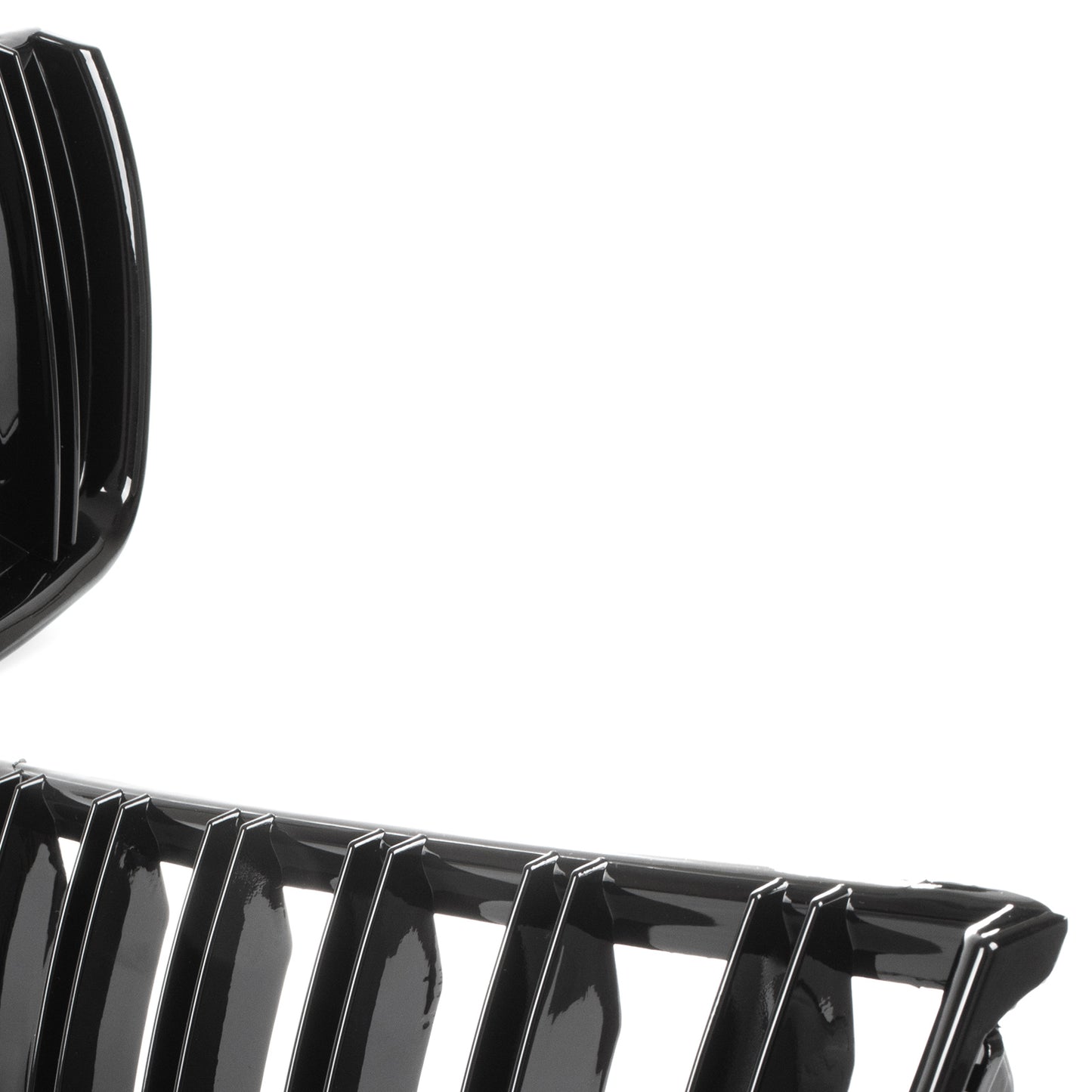 BMW 3 E90 / E91 04-09 SEDAN / KOMBI atrapy między reflektory (nerki) lewa + prawa kpl. BLACK GLOSSY DOUBLE BAR