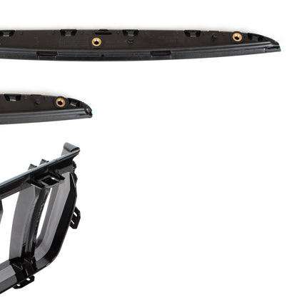 BMW 3 E90 / E91 04-09 SEDAN / KOMBI atrapy między reflektory (nerki) lewa + prawa kpl. BLACK GLOSSY DOUBLE BAR