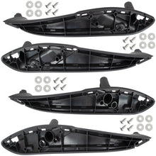 BMW 3 F30 F31 11-19 zestaw uchwytów wewnętrznych drzwi przednich + tylnych 4 szt. KPL CZARNE