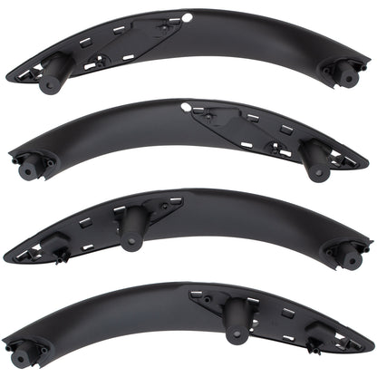 BMW 3 F30 F31 11-19 zestaw uchwytów wewnętrznych drzwi przednich + tylnych 4 szt. KPL CZARNE