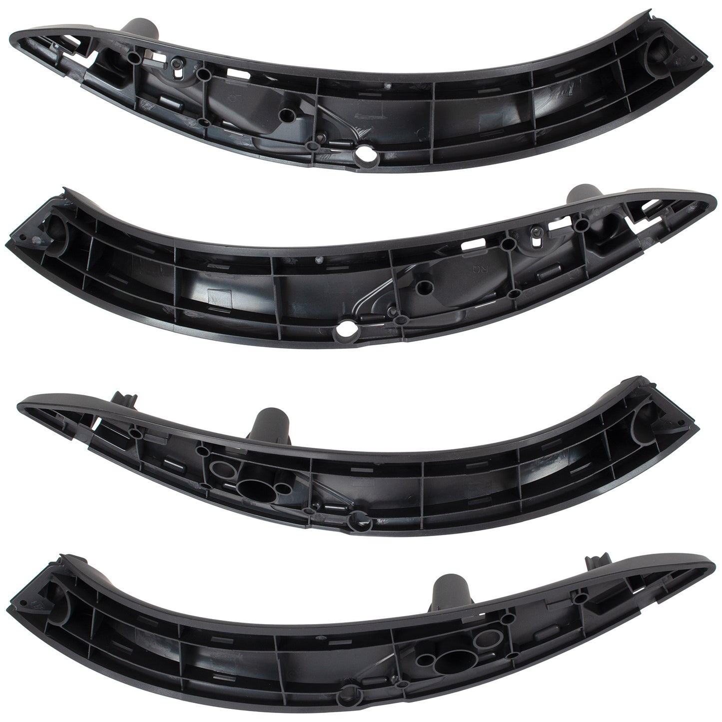 BMW 3 F30 F31 11-19 zestaw uchwytów wewnętrznych drzwi przednich + tylnych 4 szt. KPL CZARNE